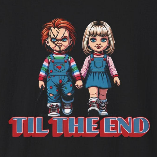 Til The End Horror Couple Unisex Soft style T-Shirt