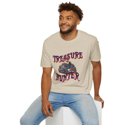 Treasure Hunter Retro Video Game Soft Style T-Shirt Gamer Collector Fun Funny