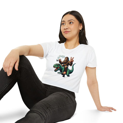 Bigfoot & T Rex Best Friends Women's Crop Top