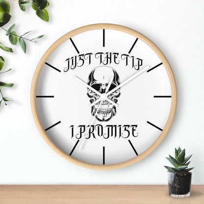 Vampire Just The Tip I Promise Wall Clock