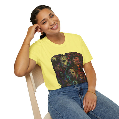 Horror Icons Collage T-Shirt —  Graphic Tee