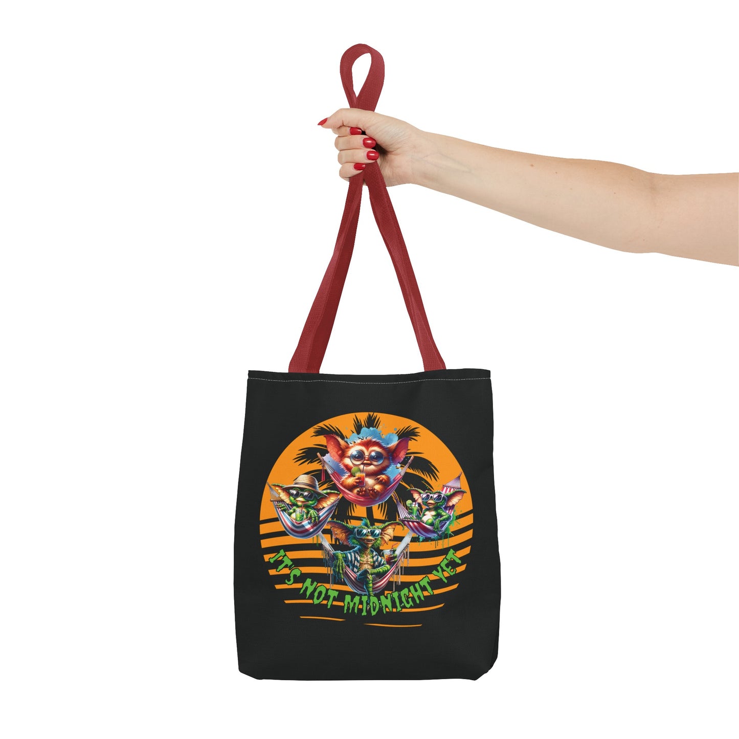 Summerween It's Not Midnight Yet Shoulder Tote Bag (AOP) 3 Sizes