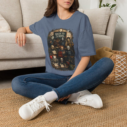 "Back to School" Horror Movie Character Class Portrait - T Shirt