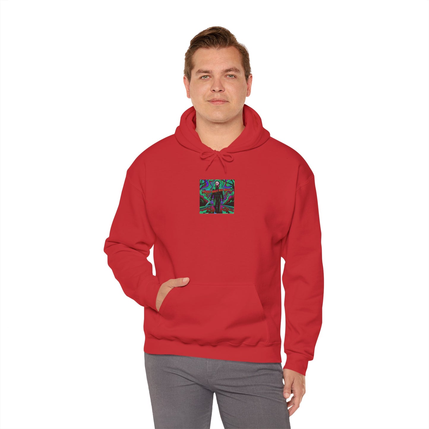 Psychedelic Road Trip Michael Hoodie – "Would Walk 500 Miles" Graphic Pullover