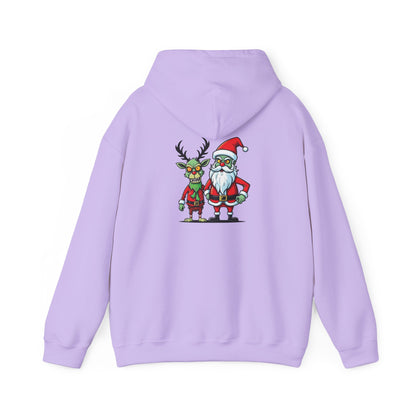 Christmas Zombie Santa & Reindeer Hoodie