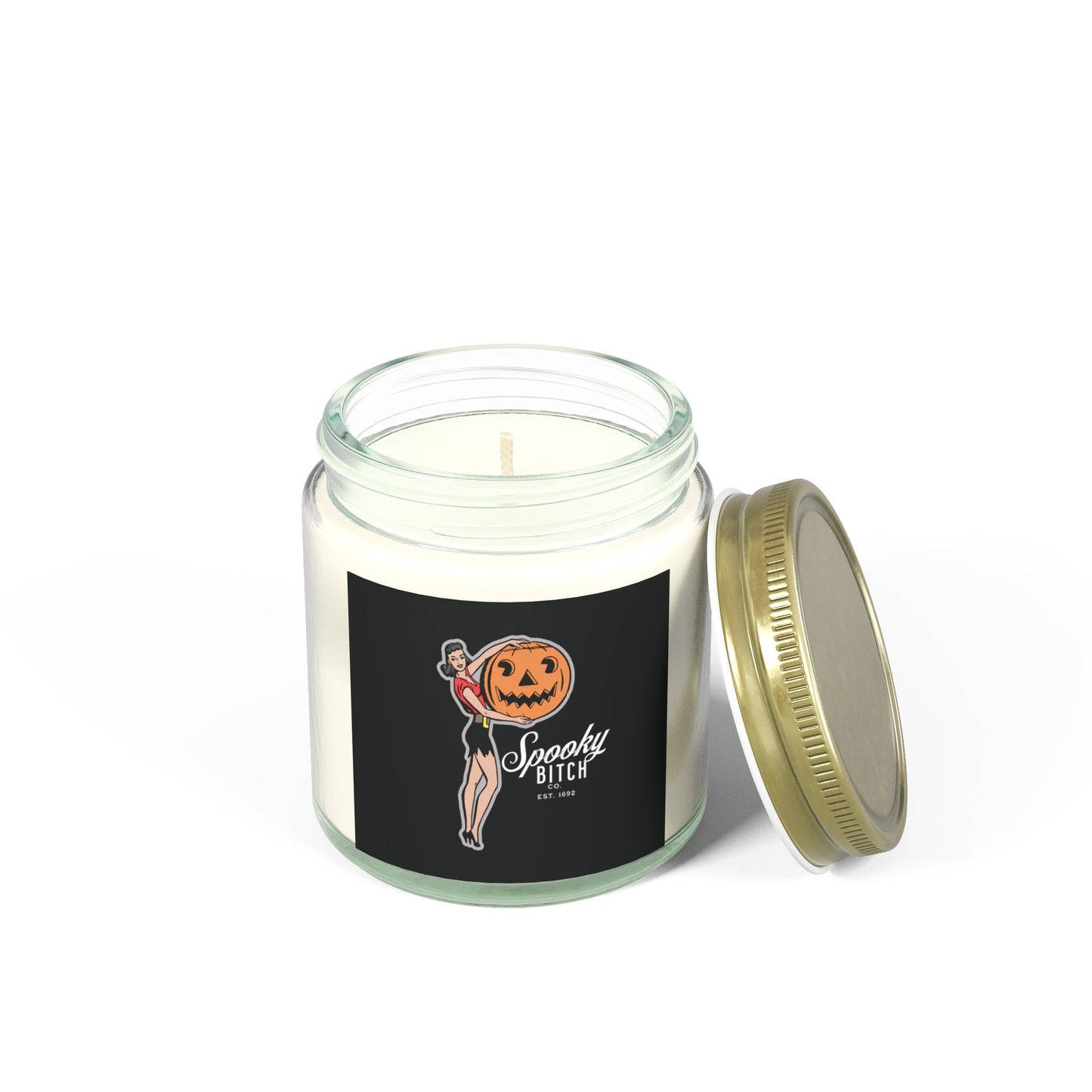 Scented Candle - Fun Witch Design, Gothic, Spooky Bitch Company (4oz, 9oz)