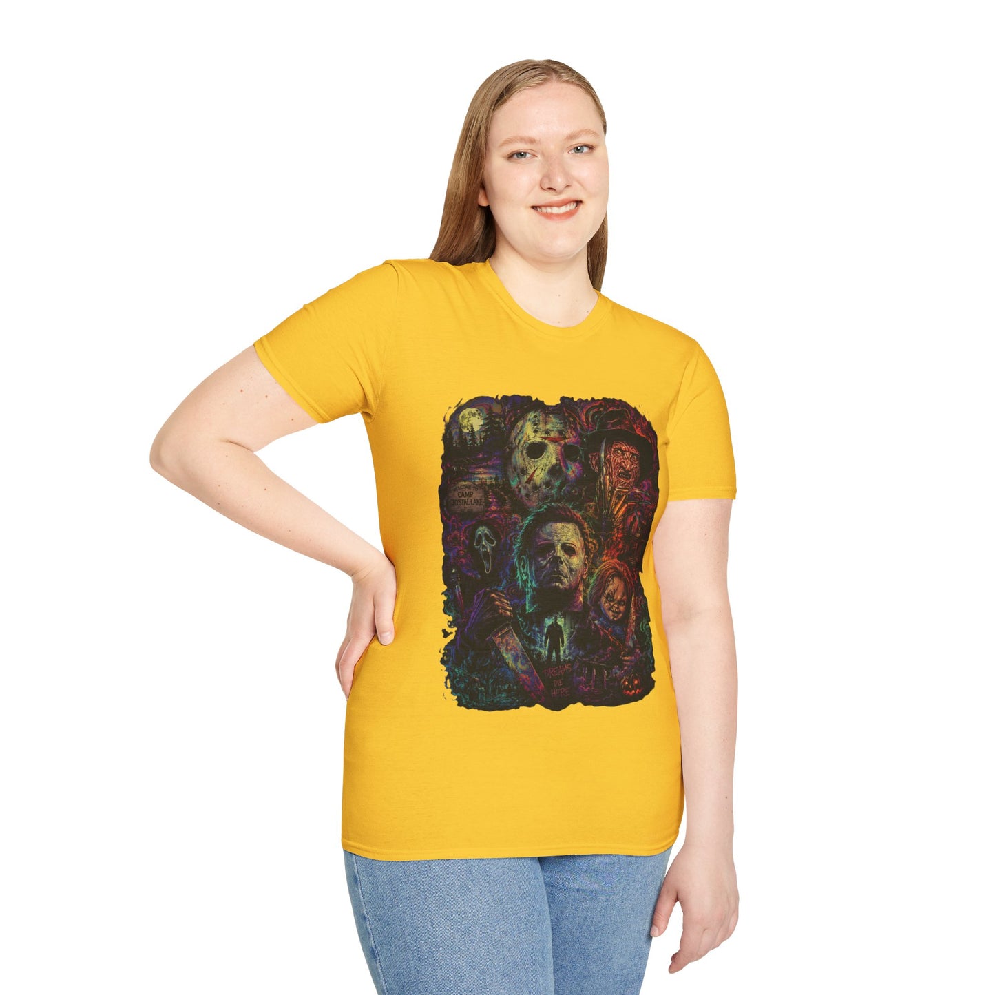 Horror Icons Collage T-Shirt —  Graphic Tee