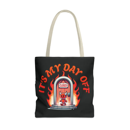 Little Devil It's My Day Off Shoulder Carry Tote Bag (AOP)