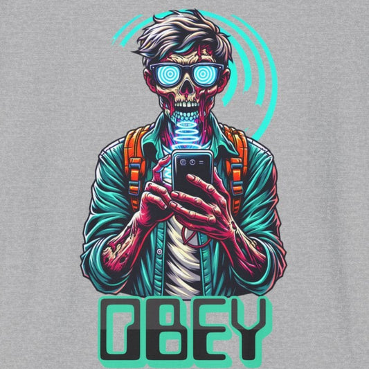 Brain Washing "Obey" Cell Phone Design - Unisex T-Shirt