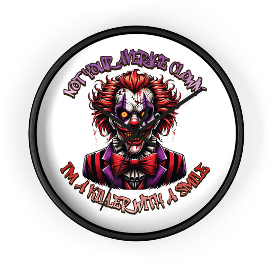 I'm A Killer With A Smile Evil Clown Wall Clock