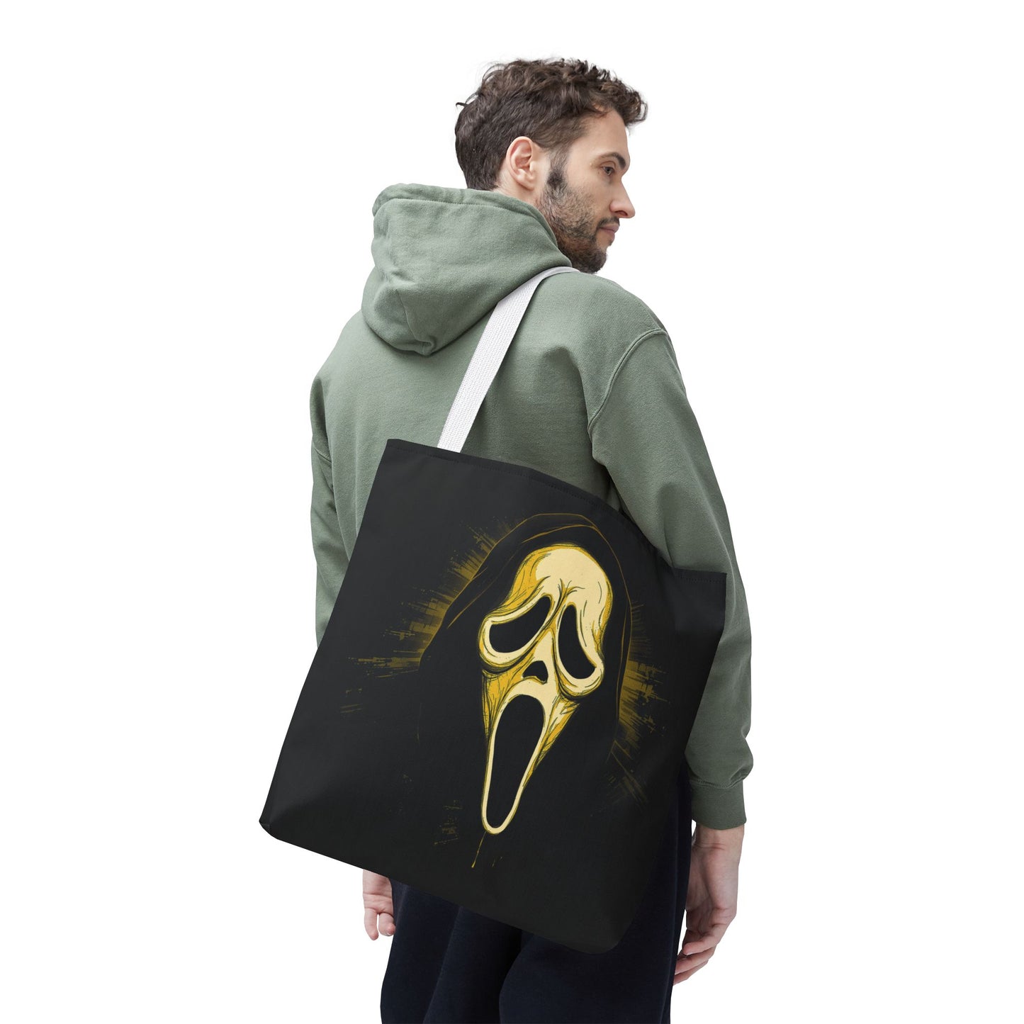 Spooky Scream Tote Bag — Ghost Face Design
