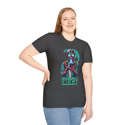 Brain Washing "Obey" Cell Phone Design - Unisex T-Shirt