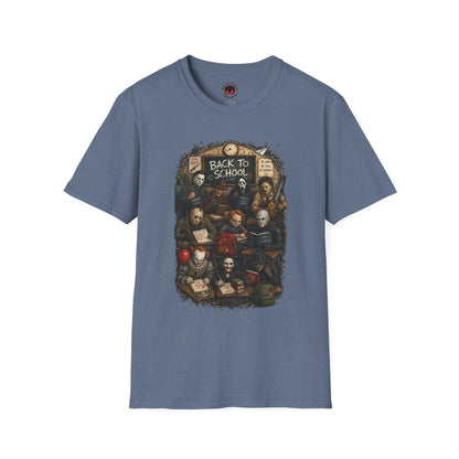 "Back to School" Horror Movie Character Class Portrait - T Shirt