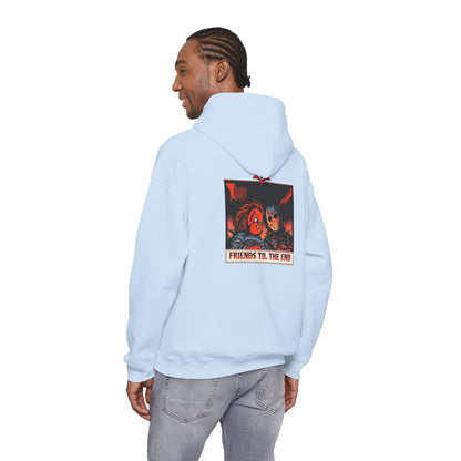 Hoodie - Friends Til The End Horror Movie Icon Friends Graphic Hoodie