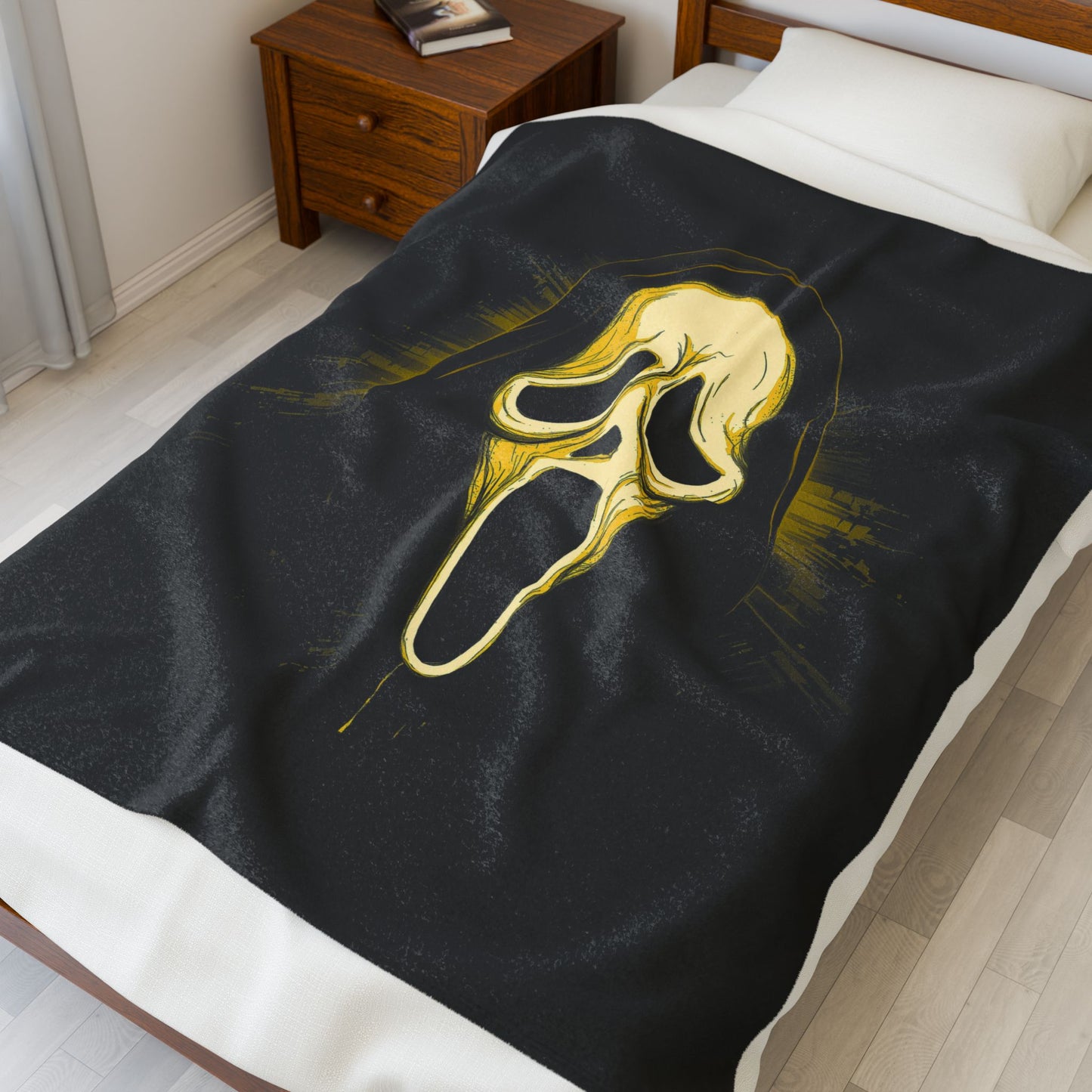 Ghostface Velveteen Plush Blanket Scream Mask Horror Throw