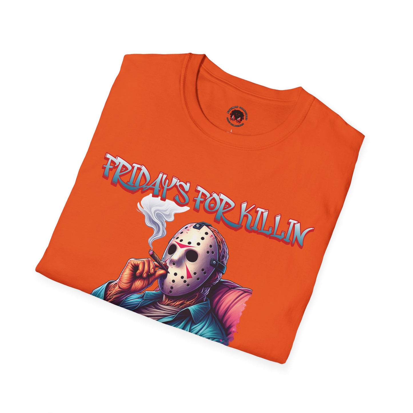 Summerween Saturday's For Chillin Jason 420 Unisex Soft style T-Shirt