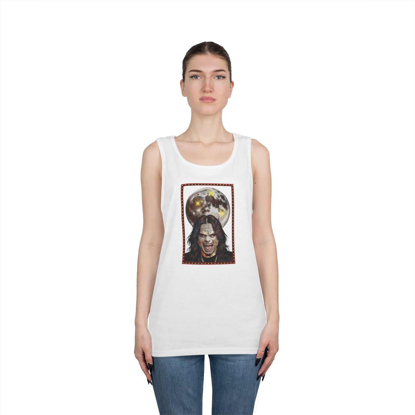 Ozzy Bark at the Moon Unisex Tank Top