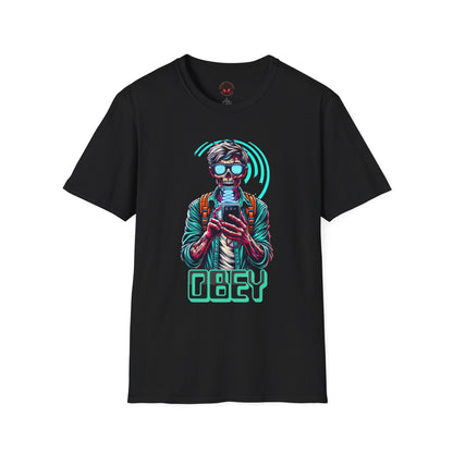 Brain Washing "Obey" Cell Phone Design - Unisex T-Shirt
