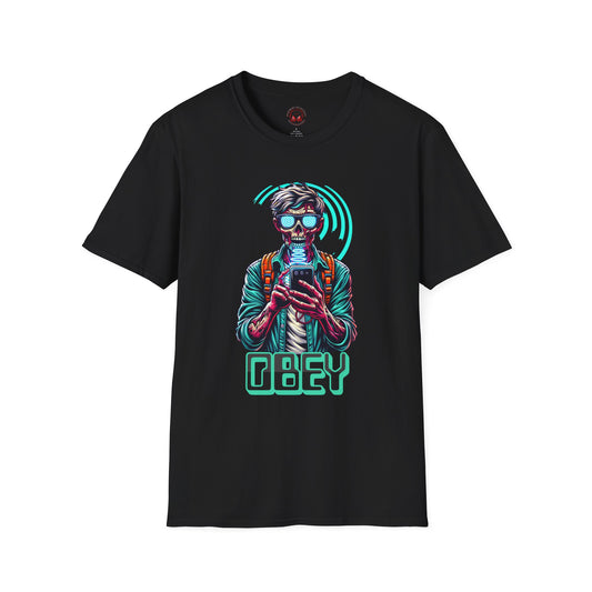 Brain Washing "Obey" Cell Phone Design - Unisex T-Shirt