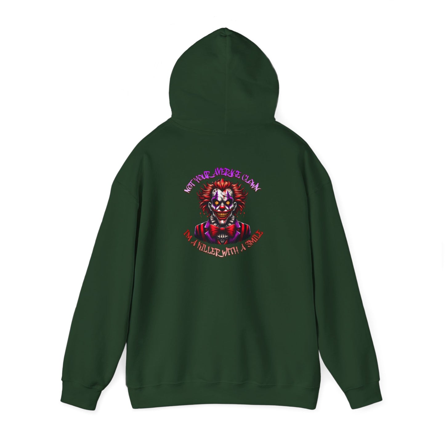 Evil Clown Horror Hoodie - Killer With A Smile Design