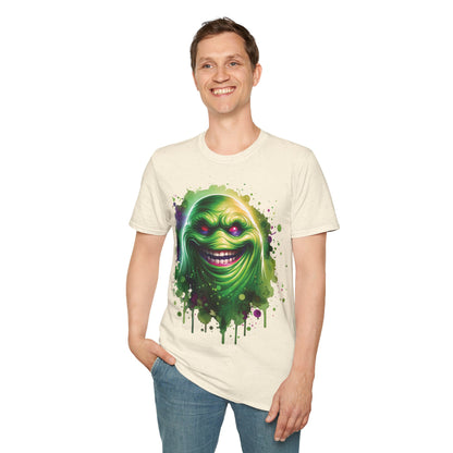 Slimey Ghost Spector Horror Fun Unisex Soft style T Shirt Men Women