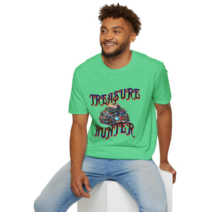 Treasure Hunter Retro Video Game Soft Style T-Shirt Gamer Collector Fun Funny