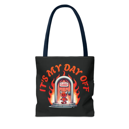 Little Devil It's My Day Off Shoulder Carry Tote Bag (AOP)