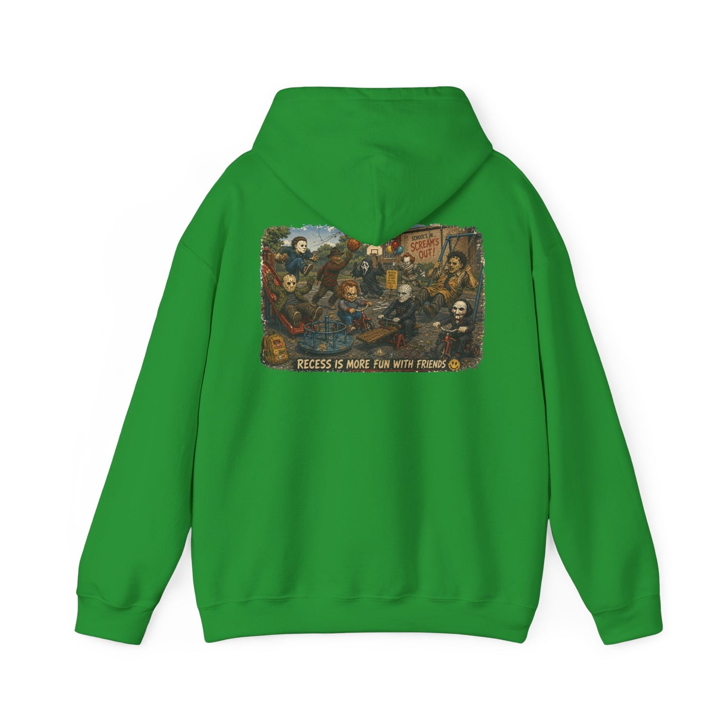 Horror Icons Illustration “Recess Is More Fun With Friends” - Hoodie
