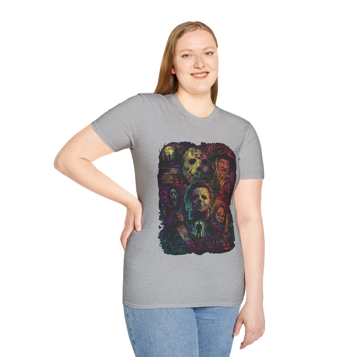 Horror Icons Collage T-Shirt —  Graphic Tee