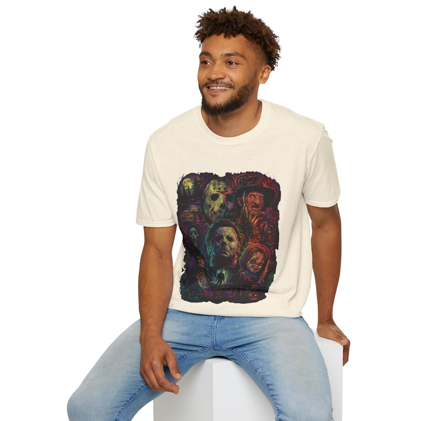 Horror Icons Collage T-Shirt —  Graphic Tee