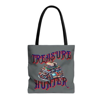 Treasure Hunter Retro Video Gamer Tote Bag (AOP) Collectors Vintage Games and Gaming