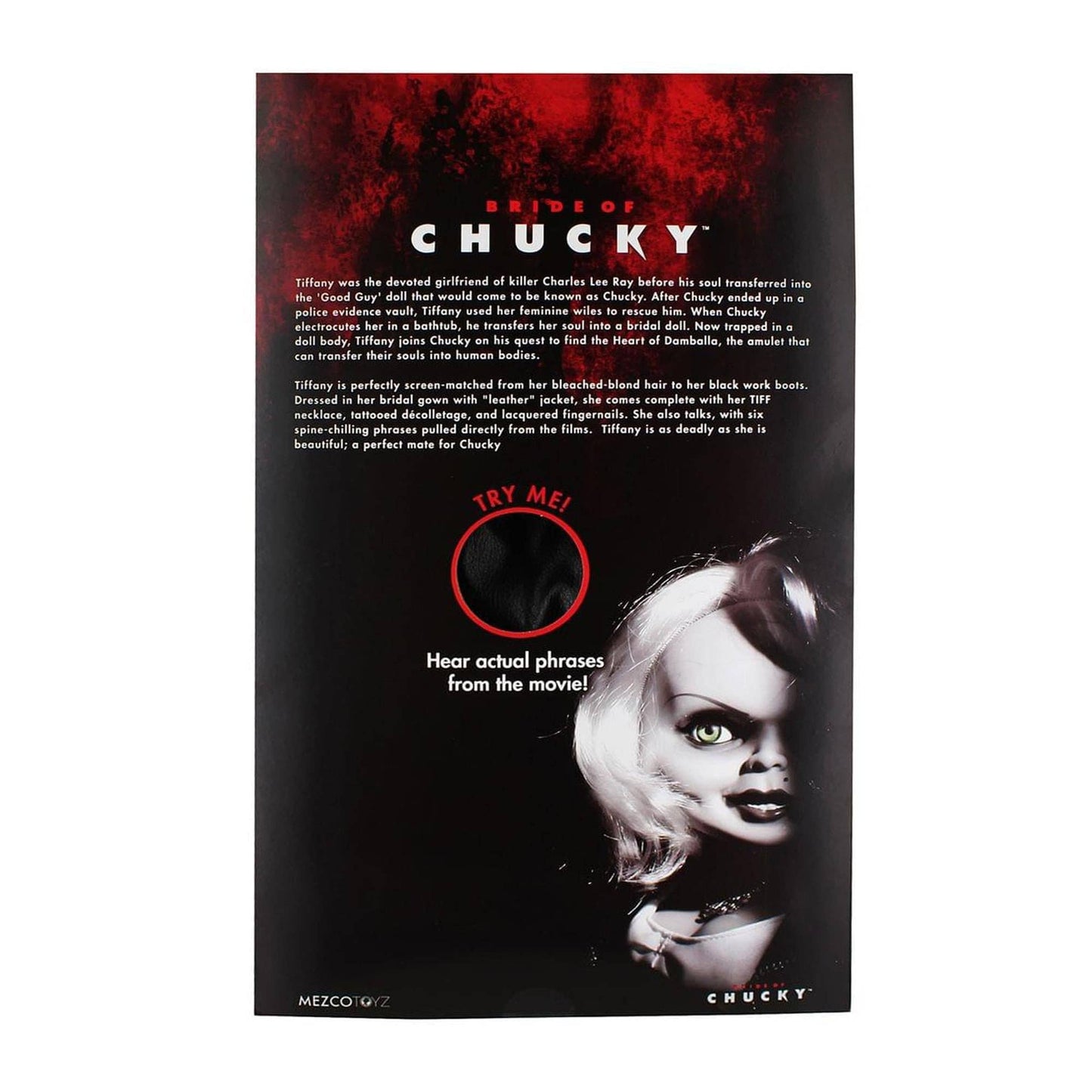 Mezco Bride of Chucky Tiffany Talking 15" Doll