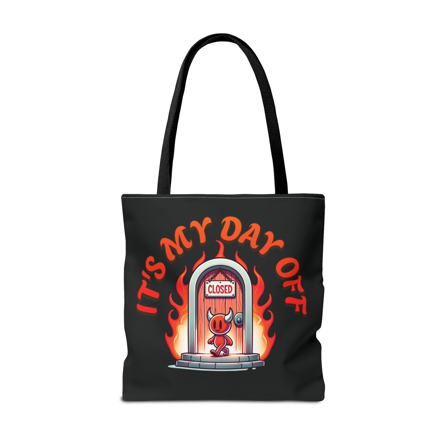 Little Devil It's My Day Off Shoulder Carry Tote Bag (AOP)