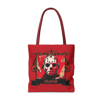 Vintage Jason Hockey Mask Tote Bag