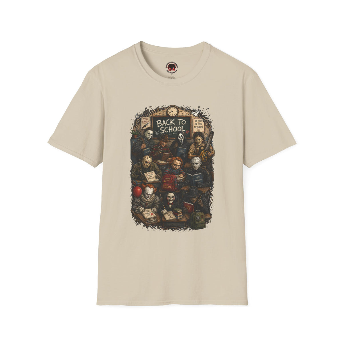 "Back to School" Horror Movie Character Class Portrait - T Shirt
