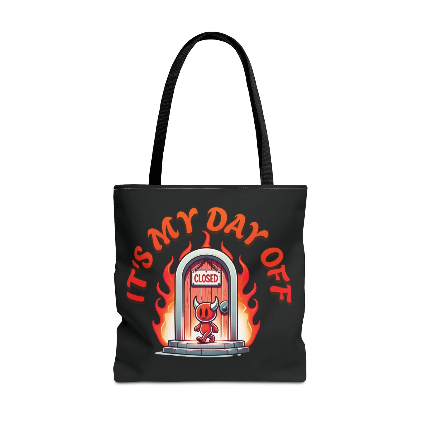 Little Devil It's My Day Off Shoulder Carry Tote Bag (AOP)