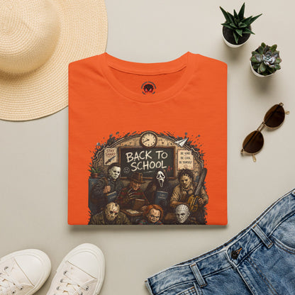 "Back to School" Horror Movie Character Class Portrait - T Shirt