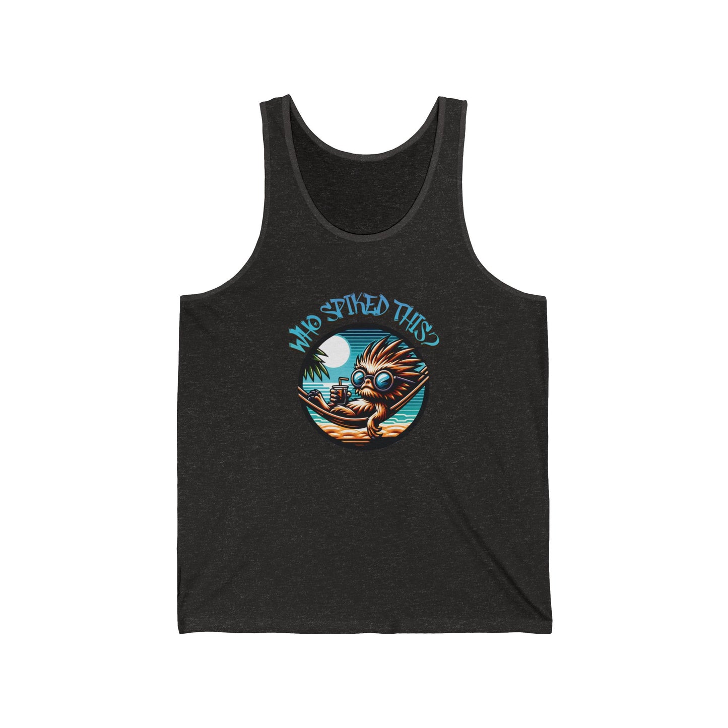 Summerween Who Spiked This? Unisex Jersey Tank Top