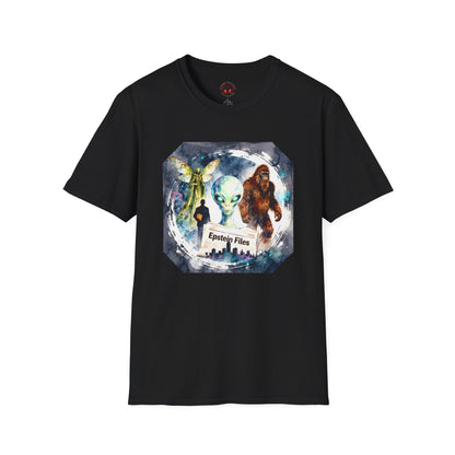 Alien Files Graphic T-Shirt — UFO, Bigfoot & Cryptid Art Tee
