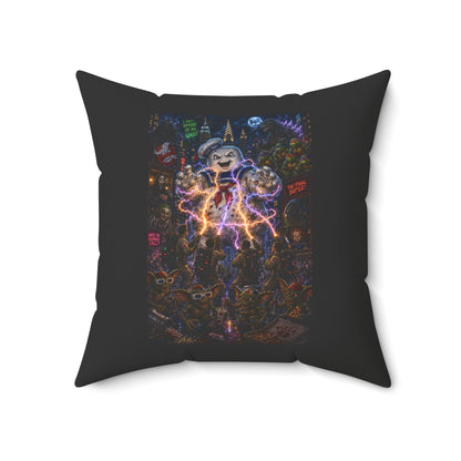 80's Horror Retro Halloween Throw Pillow Decorative Cushion