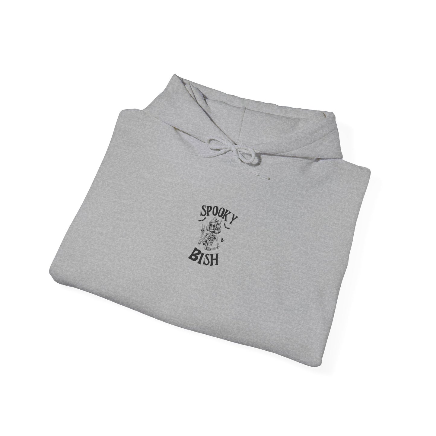 Spooky Bish Hoodie — Cute Skeleton in Sunglasses Design