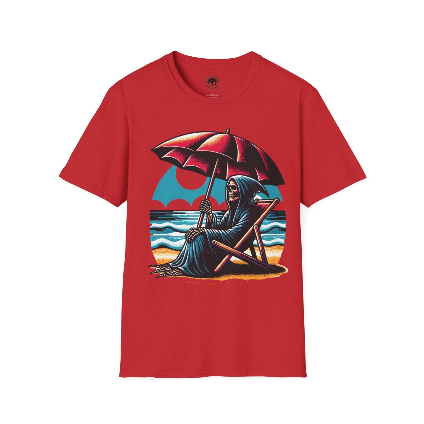 Summerween Grim Reaper Beach Day Unisex Soft style T-Shirt