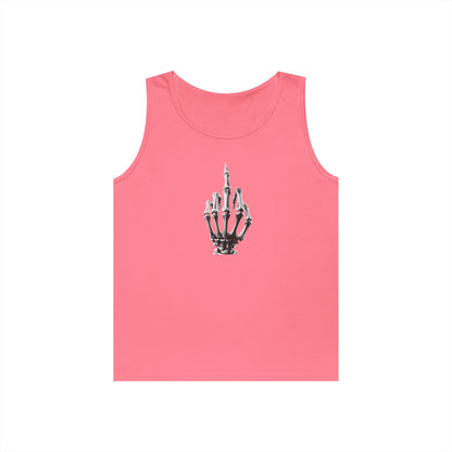 Skeleton Hand Middle Finger Tank Top – Edgy Skull Finger