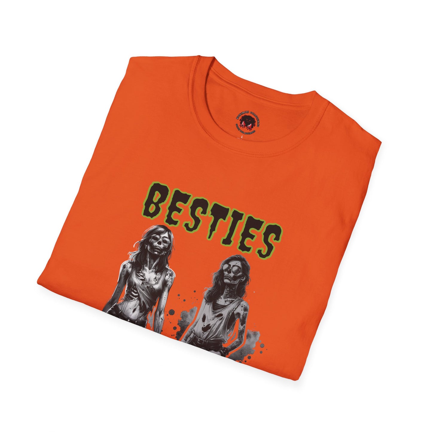 Zombie Ghouls Besties Forever Unisex Soft style T-Shirt