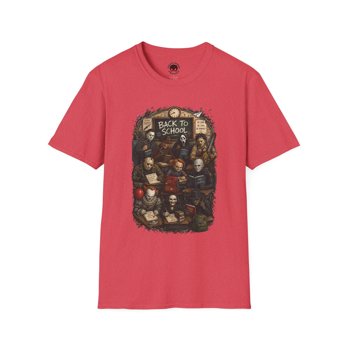 "Back to School" Horror Movie Character Class Portrait - T Shirt
