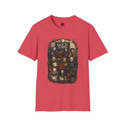 "Back to School" Horror Movie Character Class Portrait - T Shirt
