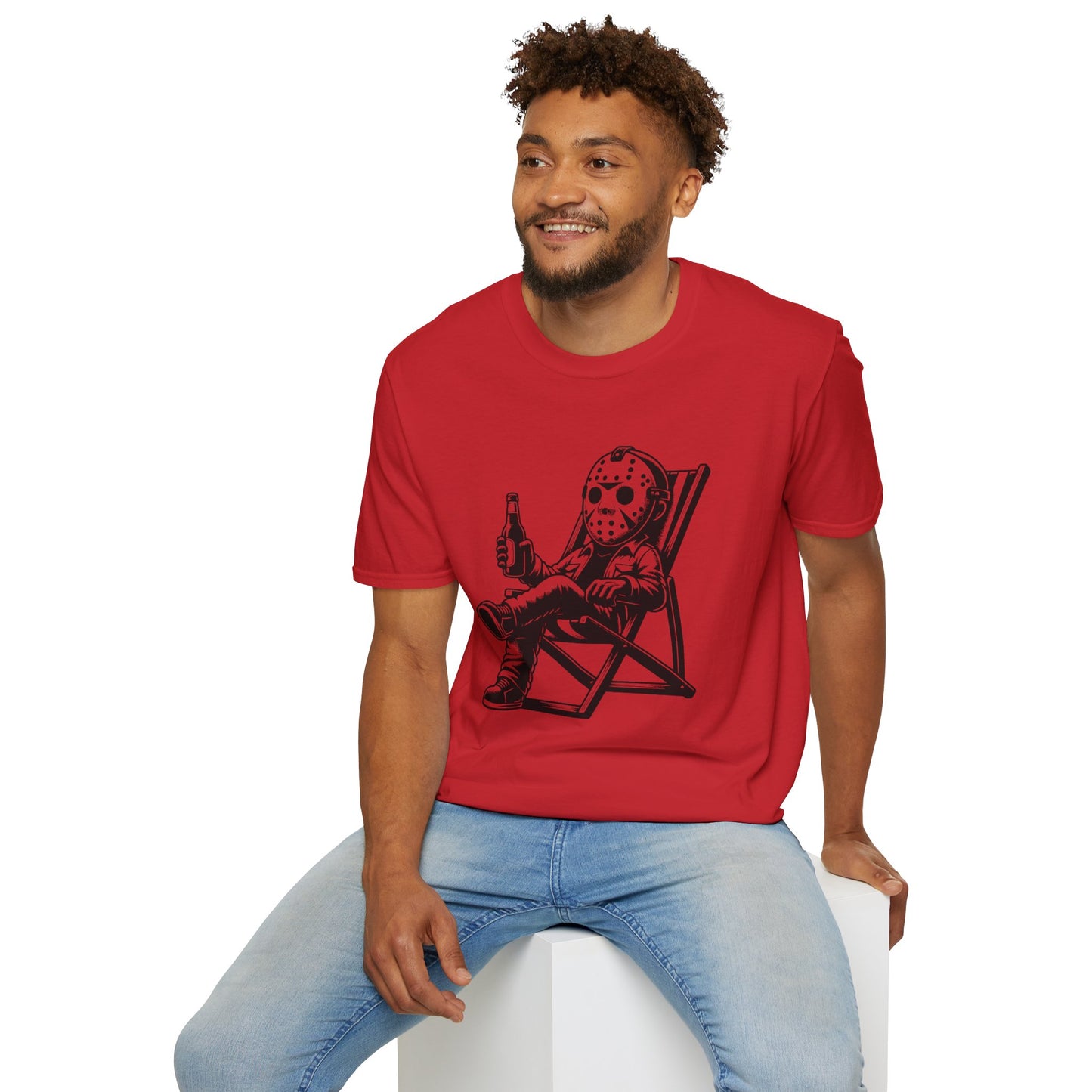 Jason Relaxing Graphic Tee — Funny Horror Movie T-Shirt