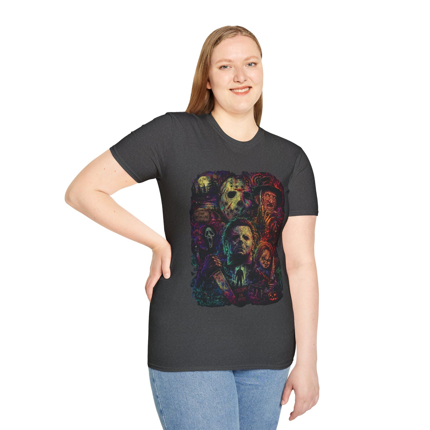 Horror Icons Collage T-Shirt —  Graphic Tee