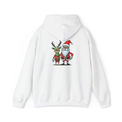 Christmas Zombie Santa & Reindeer Hoodie