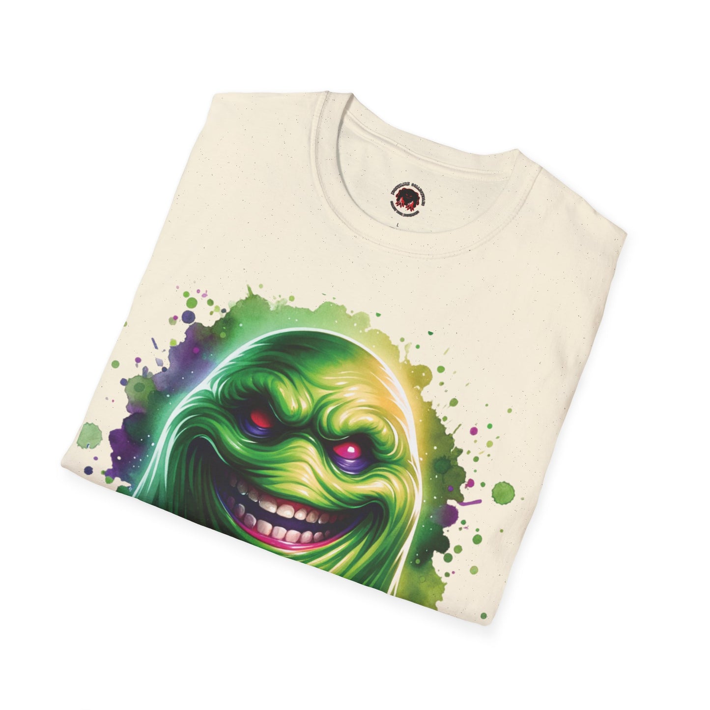 Slimey Ghost Spector Horror Fun Unisex Soft style T Shirt Men Women